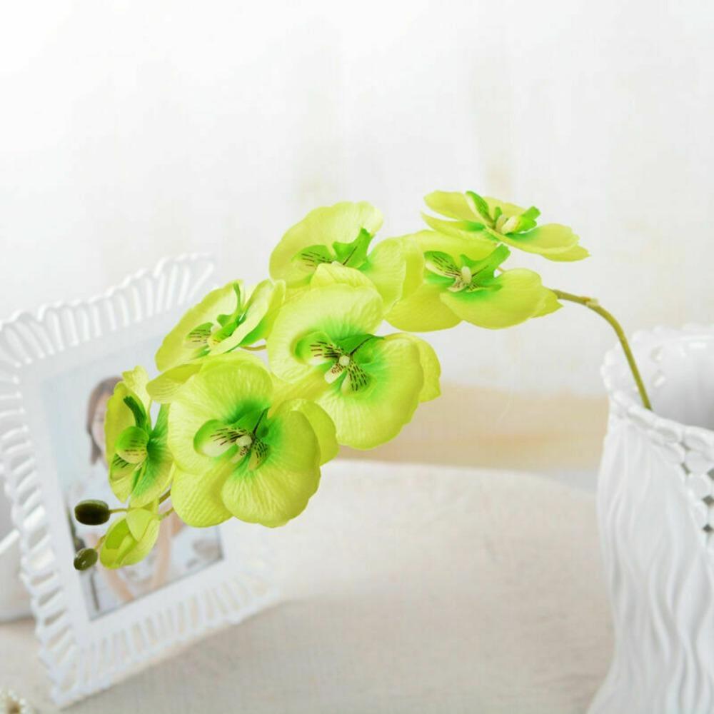 DIY Craft Butterfly Orchid Artificial Silk Fake Plant Flower  Home Decoration