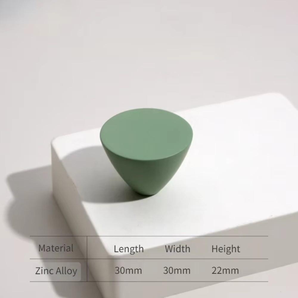 Zinc Alloy Furniture Handle Single Hole Conical Drawer Handle Colourful Cabinet Drawer Knobs Pulls For Cabinets Wardrobes