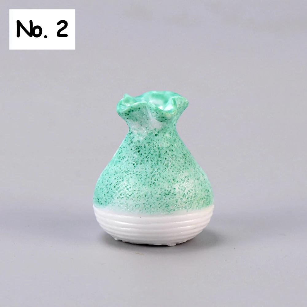 1 st harts vas miniatyr blomkruka liten mun vas prydnad mikro landskap älvträdgård dekor DIY hantverkstillbehör växtkruka