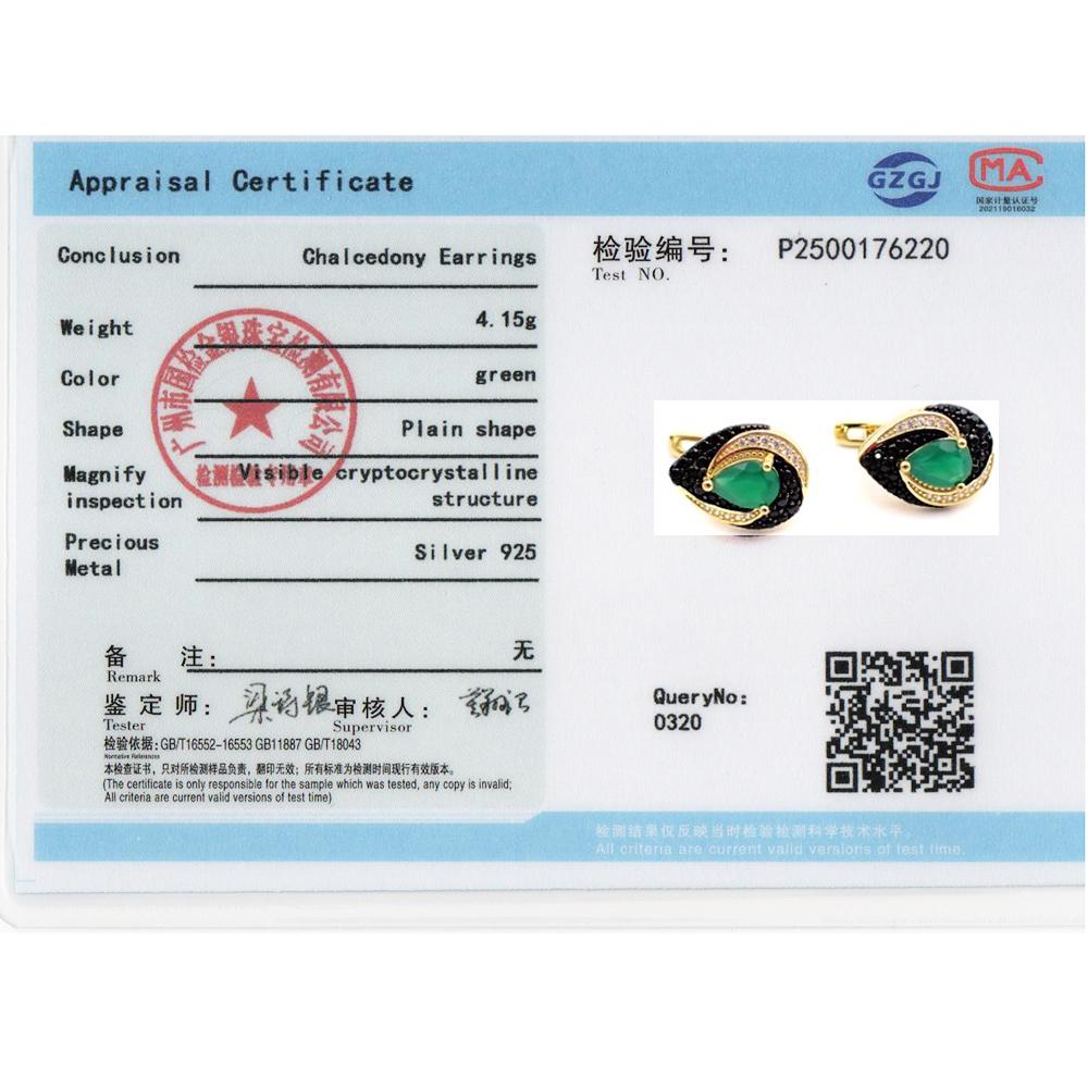 Vintage Design 925 Sterling Silver Clasp Earrings Natural Agate Pear 5*7mm Real Gemstones Fine Jewelry for Women's Banquet Gifts