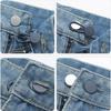1 pezzo Bottone Estensore Pantaloni Estensore Vita Flessibile per Pantaloni Jeans Neri Pantaloni Gravidanza Gonna Bottone Allunga