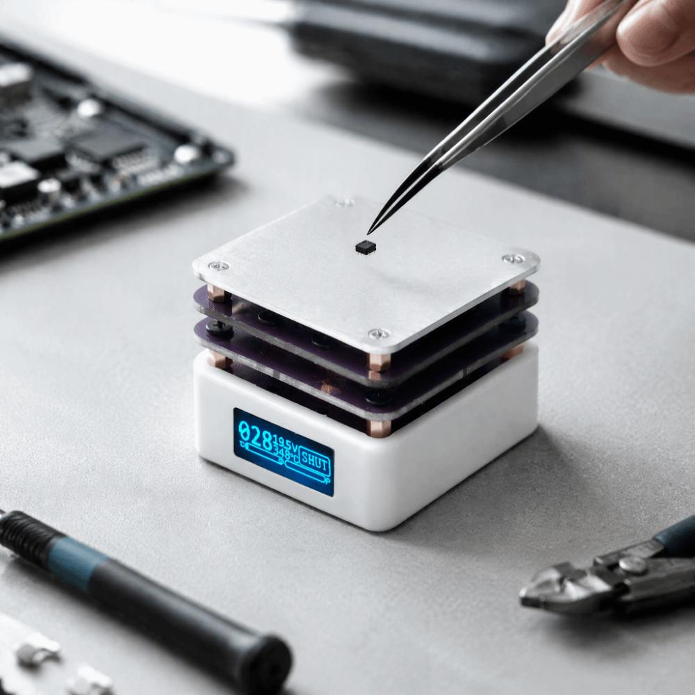 Aluminum Alloy Soldering Station Hot Plate White Smart Thermostat Soldering Plate  For Laboratory