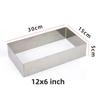 5cm Height Rectangle Thick 304 Stainless Steel Mousse Ring Tiramisu Cake Mold Cheese Fondant Baking Tool Household DIY Bakeware