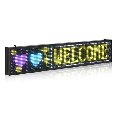 Programmierbares LED-Schild, P10 Vollfarb-Flexibles Digitales Scrolling-Panel, DIY Benutzerdefinierter Textmuster GIF Display Board