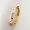 Willow Leaf Chinese Bamboo Joint Bangle Grid Bamboo Women's Hand Bracelet  Ladies