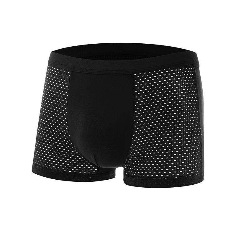 Slip Boxer da Uomo in Rete di Seta Ghiacciata Estivi