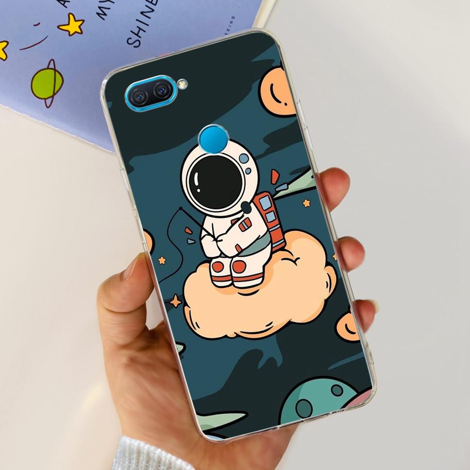 Case For Oppo A12 6.22" Cute Cartoon Dinosaur TPU Soft Silicone Clear Cover For Oppo A12 A 12 CPH2083 Phone Case Funda Bumper