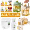 2.3L Beverage Dispenser with Spigot Refrigerator Beverage Liquid Drink Container Water Container for Party Picnic