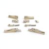 1 set Cerniera a molla per occhiali larghezza 2,3 mm Con astuccio Occhiali Facilmente installabile Cerniera flessibile Parte di ricambio per molla rotta