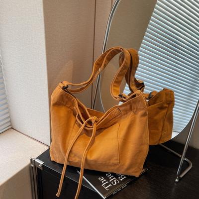 Modische schlichte Stofftasche mit großem Fassungsvermögen, neue einfarbige Umhängetasche, trendige Handtasche/Crossbody-Tasche