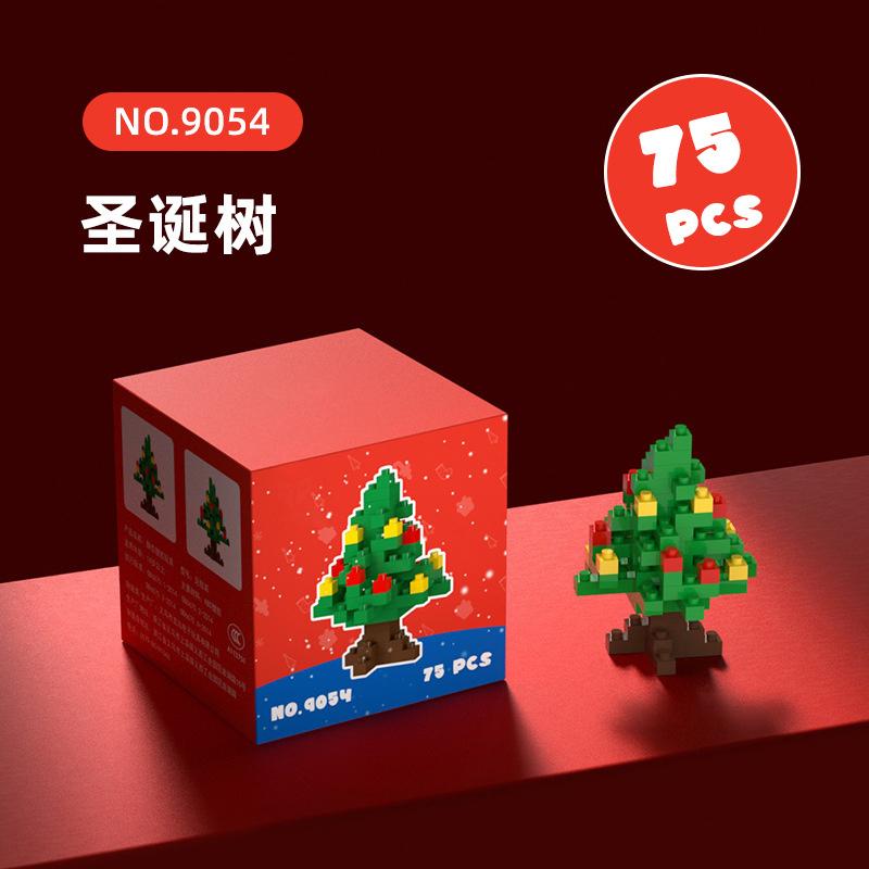 Christmas Micro Blocks Building Sets for Kids Adults Educational Toys for children girl gift DIY Model Bricks for Birthday Gifts