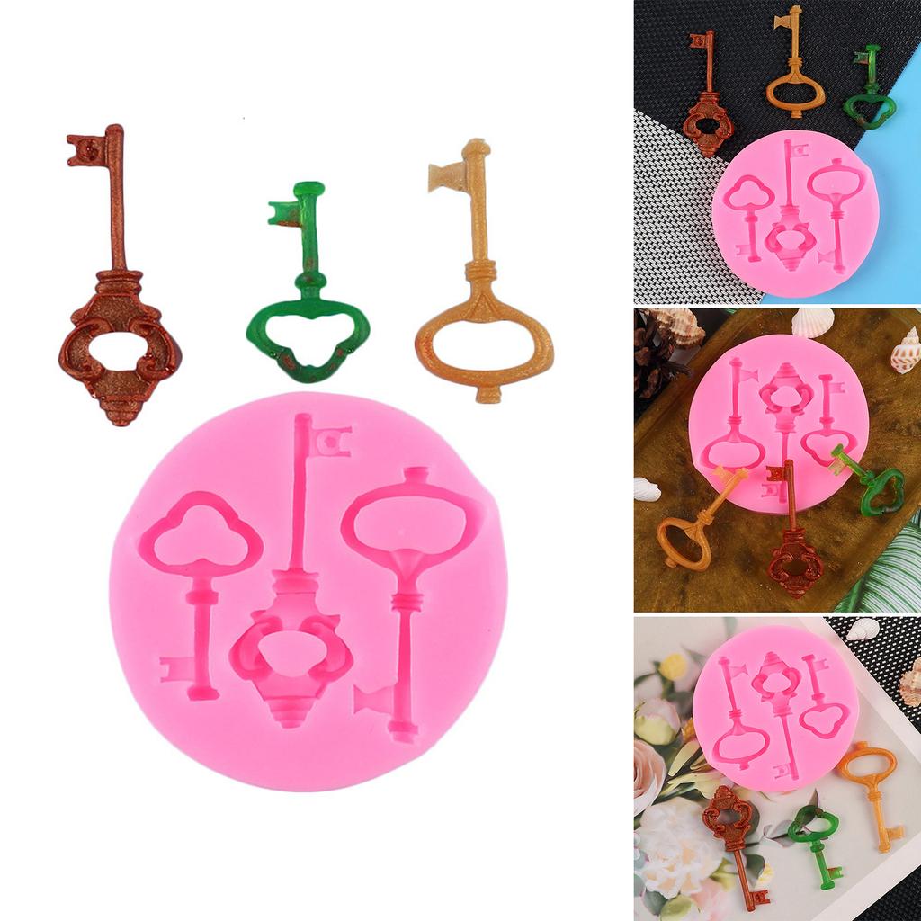 Vintage Resin Keychain Pendant Mold In Unique Key Design For Personalized Bag Decoration Crafting And DIY Projects