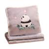 Cartoon Panda Throw Pillow Quilt Dual-Purpose Two-In-One Pillow Office Lunch Break Nap Blanket Car Throw Pillow Quilt