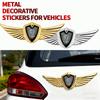 3D Metal Wings Car Sticker Car Rear Trunk Badge Decal Universal Car Side Fender Wing Logo Accessories For Skoda Superb Octavia OO999