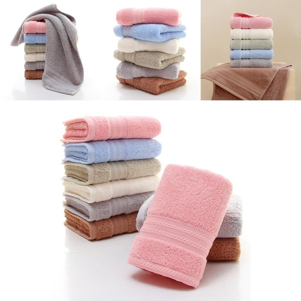 Luxurious Thick Cotton Towel For Babies Highly Absorbent Pure Cotton Long Staple Fabric In Various Colors