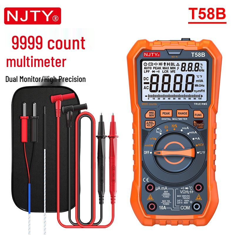 High-Precision Smart Digital Multimeter: Automatic, Anti-Burn, Ideal for Electricians.