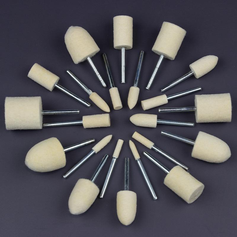 Wool Polishing and Grinding Head for Metal, Gemstone, Glass, and Jade
