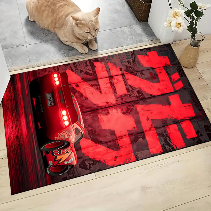 Neon Night Drive Carpet Rug Soft Washable Antislip Home Living Room Sofa Mats Personalized Christmas Rug