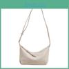 Simple Solid Color Pu Leather Casual Shoulder Crossbody Bag For Women