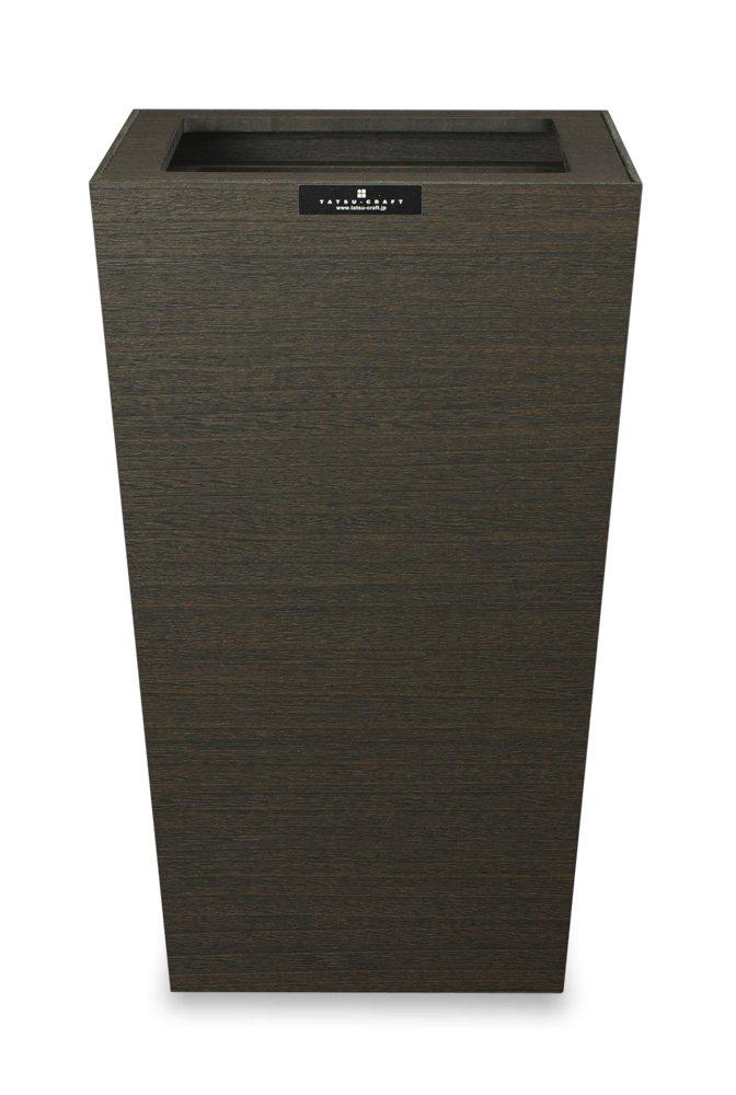 Bosk Bask Dust Box Square M 7L BK Black Trash Can Stylish Compact with Lid Kitchen Living Space Saving Design Home Office Modern Interior Simple