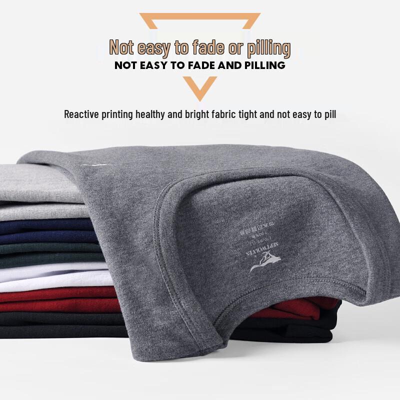 Septwolves Men's Pure Cotton Thin Thermal Underwear Set