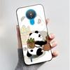 For Nokia 1.4 TA-1322 Nokia 3.4 TA-1288 TA-1285 TA-1283 Case Fashion Flower Painted Phone Casing Black Soft Silicone Back Cover