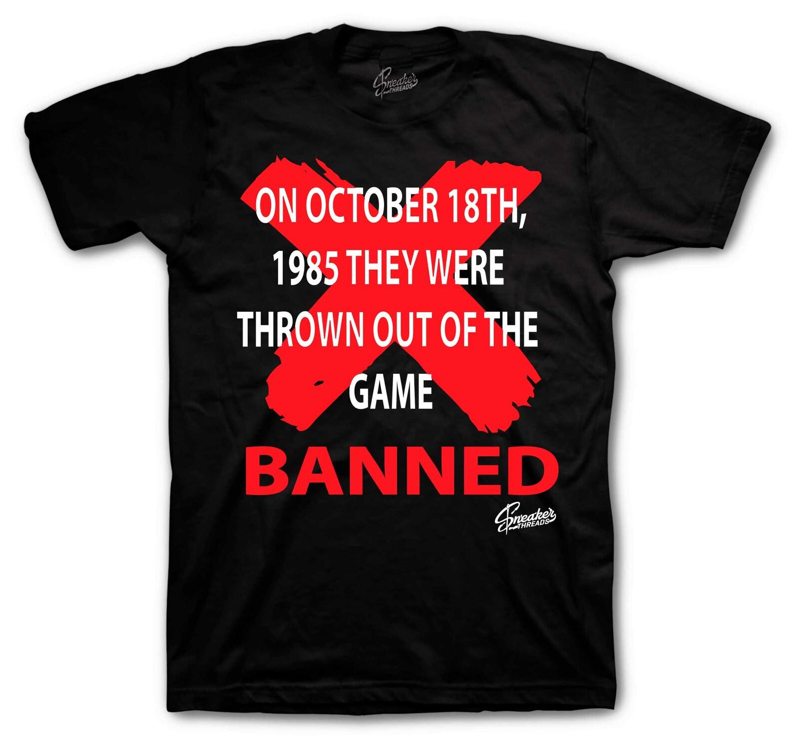 T-Shirt To Match Retro 1 Banned - Thrown OuT-Shirt M