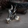 Anello Retro Testa di Drago Osso Nuovo Moda Europea e Americana Versatile Bello Personalità Stile Punk Gioiello Regalo