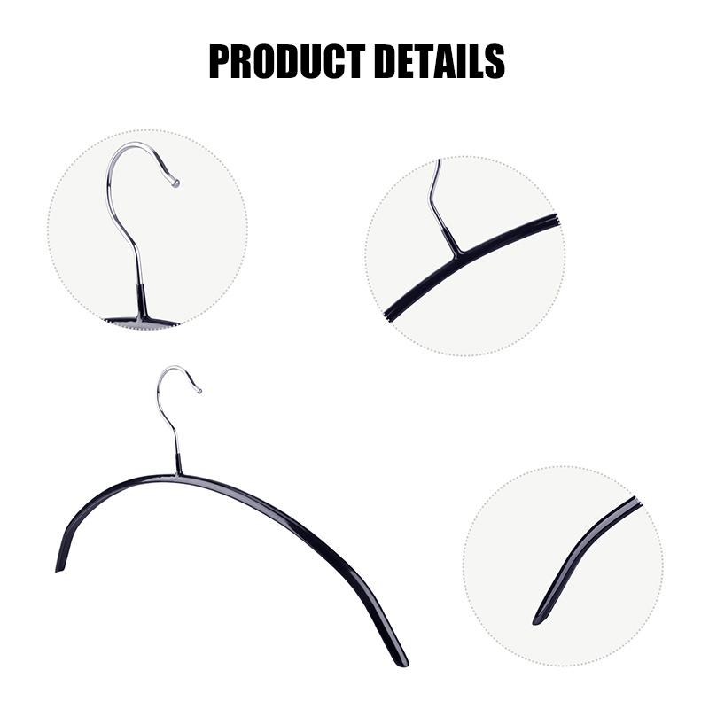 Arc Metal Thickened With Non-Slip Pads Clothes Hangers Perfect For Dresses Blouses And Pants Shirts And Sweaters Home Hangers