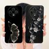 For OPPO Reno12 F 5G Reno 12 Pro 12F 12FS 12 5G Cute Cat Flower Butterfly Cartoon Phone Case Shockproof Soft Silicone Cases
