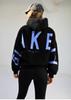 Unisex Oversized Hoodie mit großem Buchstaben-Print, lässiger Pullover mit langen Ärmeln, Kapuzenpullover