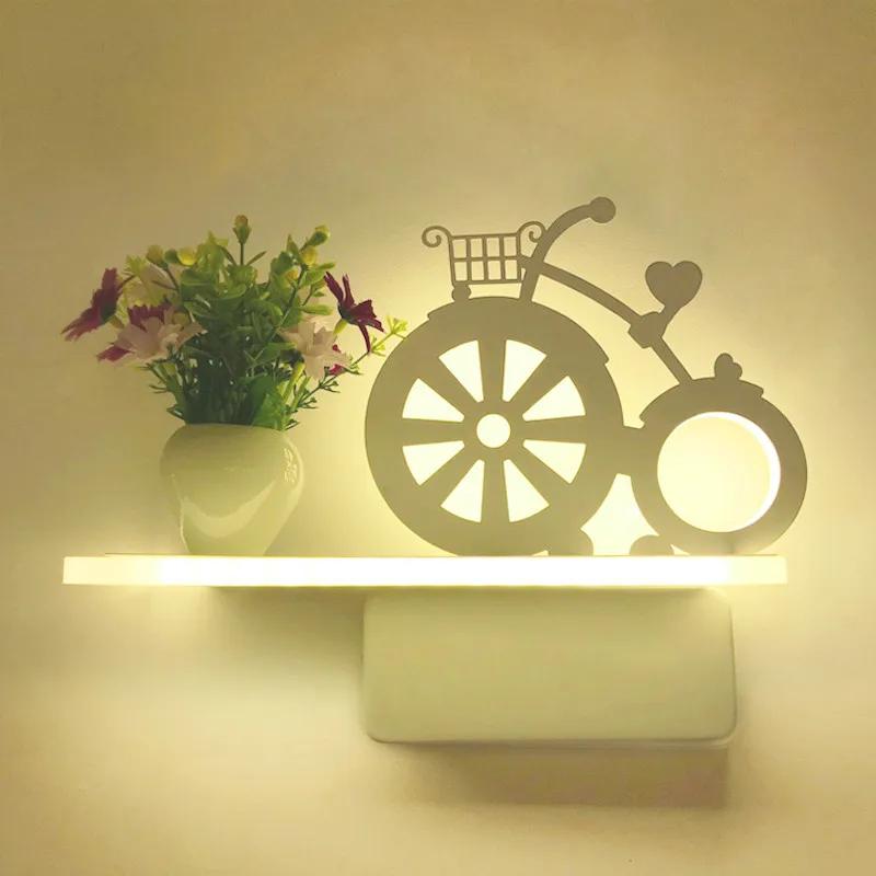 

Современный простой теплый светодиодный светильник для спальни, прикроватный светильник, креативная гостиная, коридор, декоративный детский светодиодный настенный светильник ZM1024