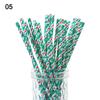 Party Supplies Snowflake Drinking Straw Disposable Christmas Decorations Christmas Paper Straws
