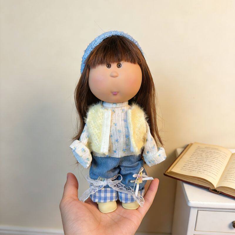 In Stock Pippa Potato Doll 24cm Vinyl Doll Figurine Green Plaid Outfit Collectible Toy Home Decor Girl Birthday Surprise Gifts