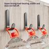 10Pcs Heavy Duty Adhesive Hooks No Drill Wall Hooks For Bathroom Kitchen Bedroom Towel Coat Hat Bag Hanging Organizer