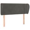 Maison Exclusive - Tête de lit avec oreilles Gris foncé 103x23x78/88 cm Velours