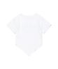 Nagwonpeongkeu Hemline Punk & Paradise Crop T-Shirt [White]
