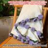 Flannel Rose Bouquet Blanket Crocheted Flower Bouquet Blanket Home Office Sofa Throw Blankets Cover Girls Friends Festival Gift