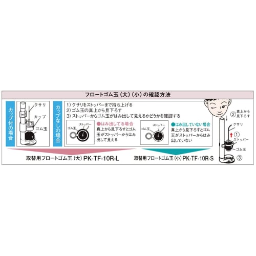 LIXIL INAX Replacement Float Rubber Ball (Large Ball 65mm) PK-TF-10R-L
