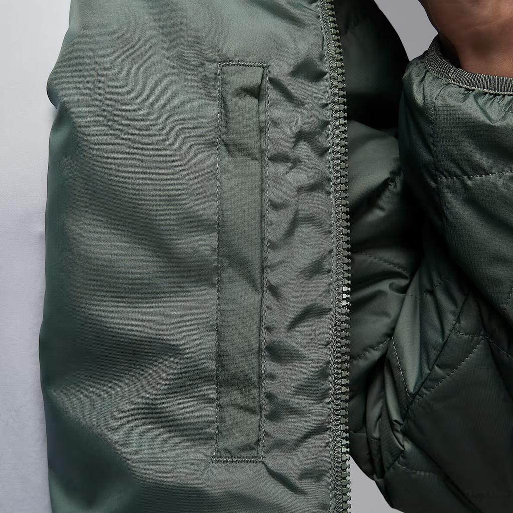 Jordan As M J Tf Sprt Stmt Mdwt Hooded Zipper Solid Color Long Sleeve Cotton Jacket Men jackets FZ3163-351