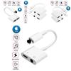 Iphone Headphone Adapter Charger 2 In 1 High-quality Tpe Wire Lightweight And Portable