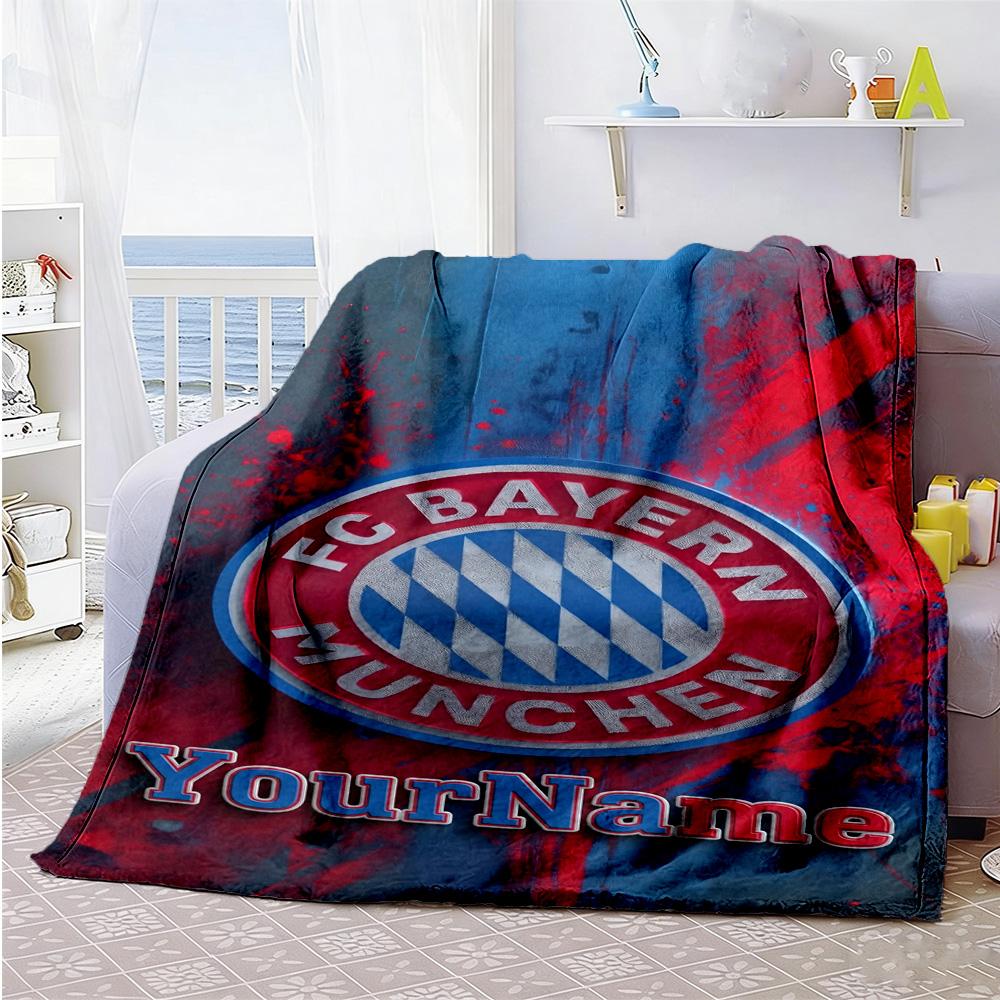 Fc Bayern München 8 Personalized Name Blanket Throw Customizable Blanket Warmthful Decor Great for Living Room Couch Office Office Chair
