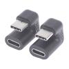 180 Grad rechtwinkliger USB 3.1 Typ C Stecker auf Buchse USB-C-Konverter-Adapter