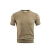 Men Waffle Knit T Shirt Crew Neck Short Sleeve Solid Color Slim Fit Casual Breathable Top