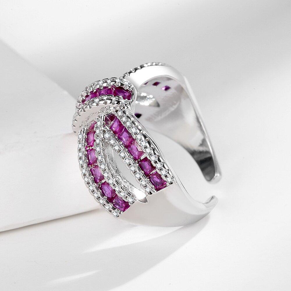 2026 Mode Temperament Zirkon Ring Luxusring Damen Schmuck Accessoires