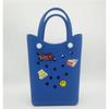 DIY Holes Beach Bag Mini Storage Bag Fashion Tote Bag  Women
