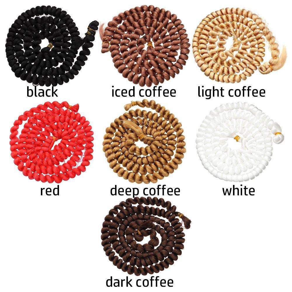 Screw Curly Hair Accessories for Dolls BJD Doll Wig High-Temperature Material Resistant Fiber Hair Wefts Hair Wig