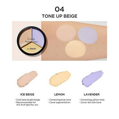 Cover Perfection Triple Pot Concealer #04 Tone Up Beige