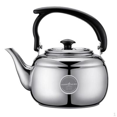Teapot Stainless Steel Coffee and Tea Kettle Induction Stovetop Pot Office Water Fast