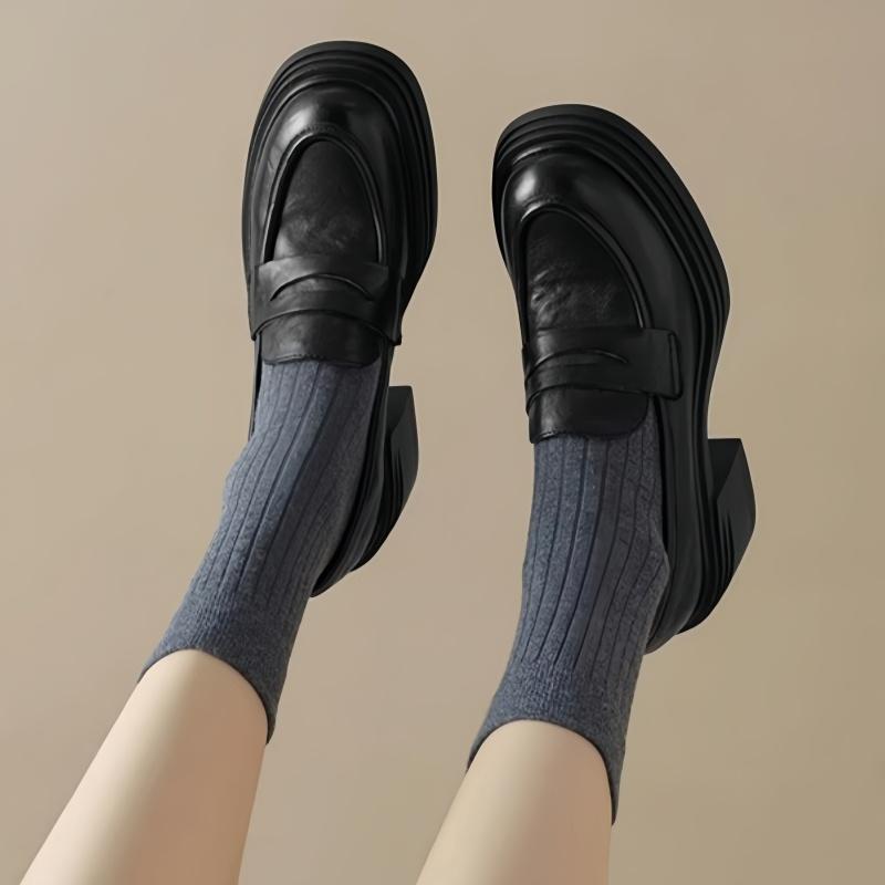 Fashion Mary Jane Designer New Style Elegant Pumps 2025 Fashion Concise Solid Color Mid Heels Women Shoes Comfortable Slip On Lady Pumps